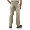 thumbnail image 2 of Carhartt Mens Canvas Work Dungaree Pants B151 Tan 30W X 30L, 2 of 2