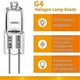 thumbnail image 2 of 20 Pcs G4 Halogen Bulbs,20w 12v Halogen Light Bulbs 2 Pin Clear Lamp Bulb,for Cooker Lighting,signa, 2 of 5