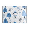 thumbnail image 5 of Yayeee Area Rugs for Living Room 6.7'x4.8' Non Slip Washable Bedroom Floor Carpet, Simple Cartoon Snowmen, 5 of 5