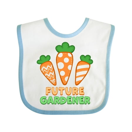 

Inktastic Future Gardener with Cute Carrots Gift Baby Boy or Baby Girl Bib