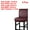 Burgundy, variant on PiccoCasa Waterproof Bar Stool Covers for Counter Height Side Chair Covers Black 1