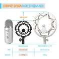 thumbnail image 4 of Shock Mount YOUSHARES Blue Yeti con parabrisas de espuma, 4 of 7