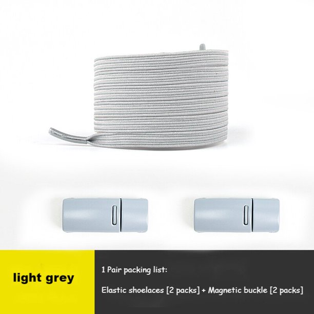 Nuevos cordones de bloqueo magnético sin corbatas, zapatillas de deporte para cordones elásticos sin cordones, cordones para zapatos, cordones rápidos para niños y adultos, bandas de goma, ESPAÑA Gao Jinjia LED