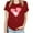 Red, variant on EQWLJWE Women's Short-Sleeve T-Shirt,Womens Tops Dressy Summer Casual Love Heart Print Graphic Tee for Women,Valentine's Day Gifts for Her Green(S-3XL)