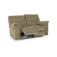 thumbnail image 4 of Benjara Tul 70 Inch Manual Recliner Loveseat, Soft Cushioned, Beige Brown Polyester-Color:BrownMaterial, 4 of 5