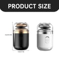 thumbnail image 3 of Mini Electric Shaver Capsule Shaver Portable Multifunctional Shaver 2 In 1 Capsule Shaver For Men With Nose Hair Cutter Head Washable Travel Shaver,White Electric Shaver, 3 of 7