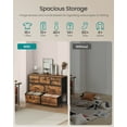 thumbnail image 2 of SONGMICS Commode pour Chambre, Commode à Tiroirs, Acier, MDF, 7 Tiroirs en Tissu Non Tissé, Unité d'Organisation de Rangement, Garde-Robe, Entrée, Brun Rustique et Noir Encre, 2 of 5