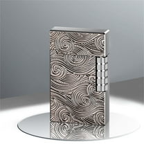 Crater Flame Wheel Lighter, Adjustable Soft Flame Metal Lighter, Portable Butane Refillable Lighter, Windproof Jet Torch Lighter, Outdoor Refillable Lighter