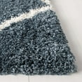 thumbnail image 5 of SAFAVIEH Hudson Amias Geometric Shag Area Rug, Slate Blue/Ivory, 2' x 3', 5 of 11