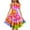 Red, variant on Wuxain Kids Girls Summer Dresses Tie Dye Double Layer Flutter Sleeve Flowy A Line Dress For 4Th July Dresses Summer Dress, Red, 6-7 Years