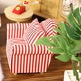 thumbnail image 2 of Dollhouse Couch with Pillow 1 12 Scale Miniature Sofa Arm Chair Living Room Furniture Wooden Fabric Frame Single Reading Chair Artificial House Room Scene Decoration (Stripe), 2 of 6