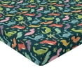 thumbnail image 2 of Ambesonne Dinosaur Party Fitted Sheet, Colorful Jungle, California King, Multicolor, 2 of 3