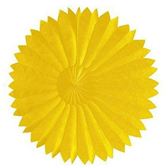 Tissue Fan, 10, Yellow