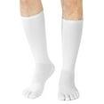 thumbnail image 4 of FUN TOES Men's Crew Toe Socks - Athletic Running, Breathable Mesh, Proper Toe Alignment, 6-Pack, Size 6-12, 4 of 4