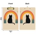 thumbnail image 5 of FORMRS Acrylic Clipboard with Low Profile Clip Standard A4 Letter Size, 12.5" x 9", Beige Cat Rainbow, 5 of 8