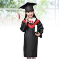 thumbnail image 4 of Miangastore 1 Ensemble Robe de Collation des Grades pour Enfants Robe de Cape Costumes Cosplay pour Enfants (Col Rouge avec 130cm), 4 of 8