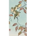 thumbnail image 2 of Koson, Ohara 9x14 Gold Ornate Wood Framed with Double Matting Museum Art Print Titled - Birds on a branch, 2 of 4