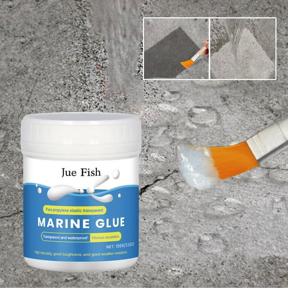 DPTALR Colle Marine Transparente Imperméable Revêtement Transparent Revêtement Transparent Colle Transparente Spéciale pour Murs Intérieurs et Extérieurs Revêtement100ml