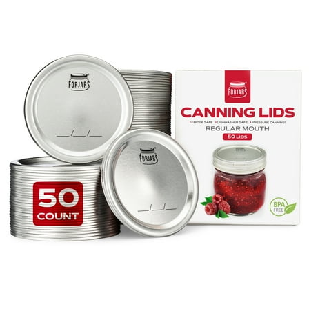 50 Regular Mouth Canning Lids