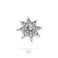thumbnail image 2 of MoBody 14G Prong Set Paved CZ Starburst Dermal Anchor Top Surgical Steel Internally Threaded Dermal Anchor Body Piercing Top (Rose Gold-Tone), 2 of 5