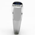 thumbnail image 4 of Luxe Jewelry Designs Men's Stainless Steel Ring with Blue Montana Synthetic Glass Stone - Size 11, 4 of 4