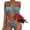 Blue, variant on Women Rhinestone Bikini Set for Women Sparkly Sequin Bra and Panty Triangle Swimsuit Sexy Cheeky Bathing Suit Beachwear