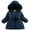 Z1 Navy, variant on Casual Down Jackets for Girls Children's Winter Padded Hooded Thickened Fashion Down Jacket Regular Clothing 3-4 Y