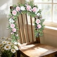 thumbnail image 4 of 5.9ft Artificial Rose Vine Garland with Pink Roses & Hydrangeas, Flower Garland with Eucalyptus for Wedding Arch, Backdrop, Table Centerpieces, Wall and Home Decor, 4 of 6