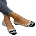 thumbnail image 3 of Sngxgn Women's Flats Comfort Ballet Flats Shoes Casual Slip On Shoes(Beige,41), 3 of 8