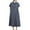 J1-Gray Dress, variant on Plus Size Short Sleeve Collared Dresses for Women Cotton Linen A Line Midi Dress Loose Fit Dressy Casual Work Dress Green Dress,Size S-5XL