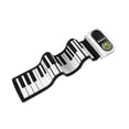thumbnail image 2 of Teclado de piano enrollable portátil Teclado de piano musical de silicona enrollable para 49 teclas negro blanco, 2 of 9