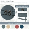 thumbnail image 5 of Fulvari 44.5" Modern Console Table Buffet Sideboard With 7 Drawers 2 Doors Shelf for Living Room Hallway Entryway (44.5''Wx14.2''Dx33.7''H), 5 of 7
