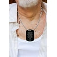 thumbnail image 3 of Black Medical Alert ID Dog Tag Anodized Aluminum w. 27" Chain. Incl. 18 Lines of Engraving and Emergency Medical Information Card. Complimentary Access PHR (Personal Health Record), 3 of 8