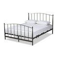 thumbnail image 2 of Baxton Studio Lana Modern and Contemporary Black Finished Metal Full Size Platform Bed, 2 of 8