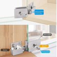 thumbnail image 5 of Frameless Glass Door Hinge, Side Recessed Glass Cabinet, Shower Door Hinge Auspicious, 5 of 5