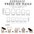 thumbnail image 4 of JZROCKER 4th of July Glues on Nails Short Square Fake Nails Independence Day French Tip Press on Nails Artificial Acrylic Nails, 4 of 8