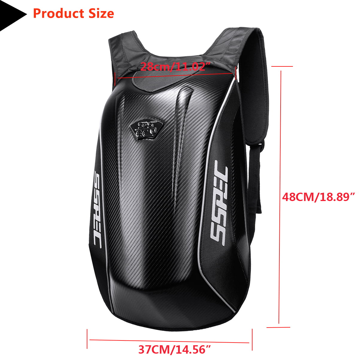 Details about   Universal Motorcycle Backpack Carbon Fiber Motocross Riding Racing Storage Bag 