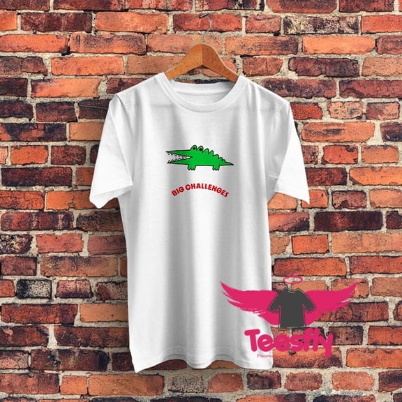 NEW Sanrio Big Challenges Crocodile Graphic T-Shirt Vintage Trending S-5XL