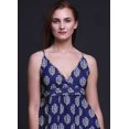 thumbnail image 4 of Bimba Robe Longue Maxi d'Été Imprimée à Col en V pour Femme, Tenue de Villégiature de Vacances - XX-Grand, 4 of 6