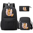 thumbnail image 1 of 3Pcs/set Little Bear 26 English Letters Bookbag Back To School Backpack Child Kawaii Gift with Pencil Case Shoulder Bag Backpack, 1 of 5