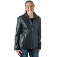 thumbnail image 5 of REED® Women's Classic Leather Jacket (Large, Black), 5 of 7