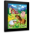 thumbnail image 1 of Viskova, Klara 12x14 Black Modern Framed Museum Art Print Titled - Animals on the Farm, 1 of 5