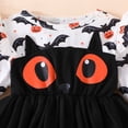 thumbnail image 5 of mgoYE Little Toddler Girls Halloween Cat Dress Outfits - Toddler Girl Pumpkin Dresses for Kids 12M-5T(Black,2-3 Years), 5 of 7