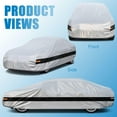 thumbnail image 6 of Holthly Car Cover Waterproof All Weather for Automobiles,B7 Fit Sedan Length 163 to 178 inch,Silver, 6 of 7
