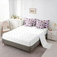 thumbnail image 5 of Feelyou Cartoon Stars Plum Bedding Comforter Set 7pcs, Cheetah Print King Bedding Sets, 5 of 8