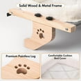 thumbnail image 6 of AMOSIJOY Cat Sill Window Perch Sturdy Hammock Window Seat with Cushion Bed Cover, Wood & Metal Frame for Large Cats, Easy to Adjust Cat Bed for Windowsill, Bedside, Drawer and Cabinet (M), 6 of 10