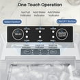 thumbnail image 6 of TINKLE WELL Portable Ice Maker, Countertop Self-Cleaning Machine with Ice Scoop & Basket, Ideal for Home, Kitchen, and Parties, White, 6 of 7