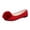 Red, variant on Jamicy Women's Casual Shoes Casual Summer Flock Mary Jane Ballet Flat Dressy Work Office Flat Shoes with Soft Sole