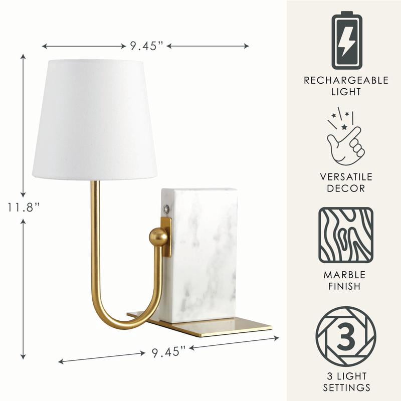 Home Decor Collection Marble Sconce Light Bookend