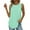 Mint Green, variant on Besolor Womens Summer Tank Tops Round Neck Sleeveless Basic Shirts Pleated Casual Loose Going out Blouse Tees